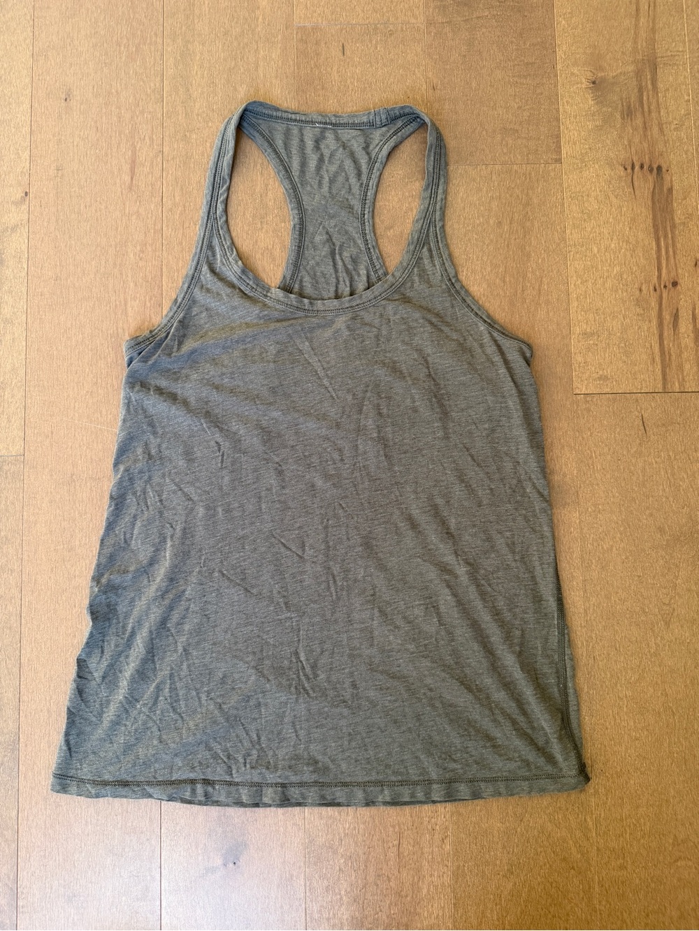 lululemon athletica Gray Racerback Tank Top